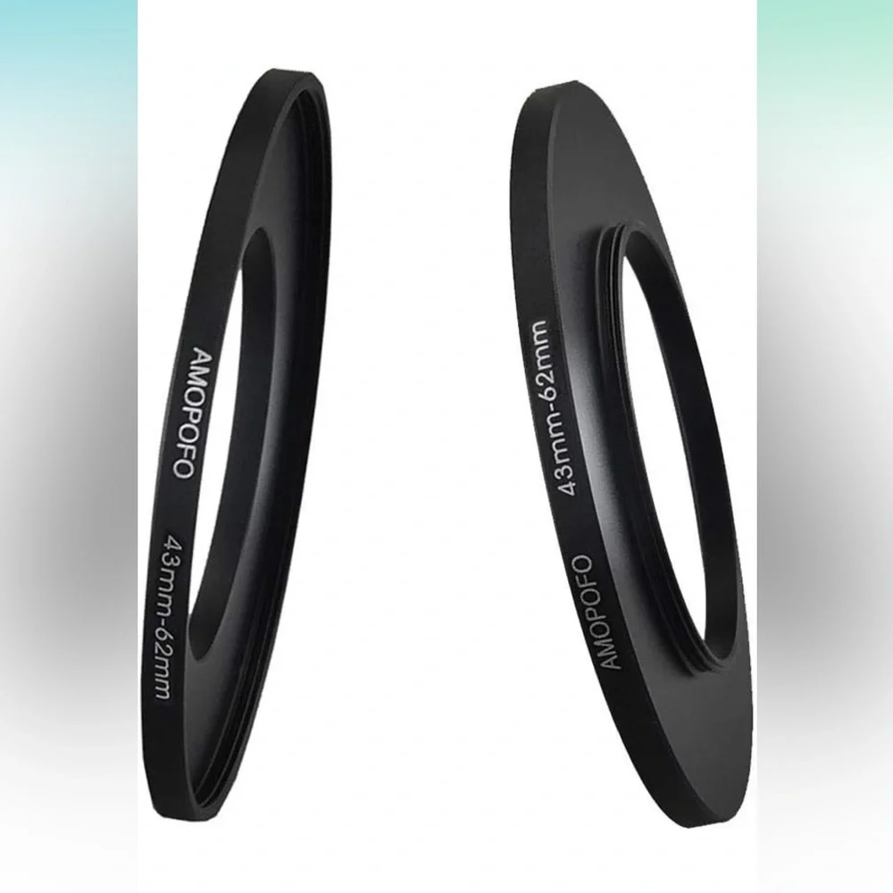 NEW 43mm Lens to 62mm Camera Filter Ring Compatible w All Brands